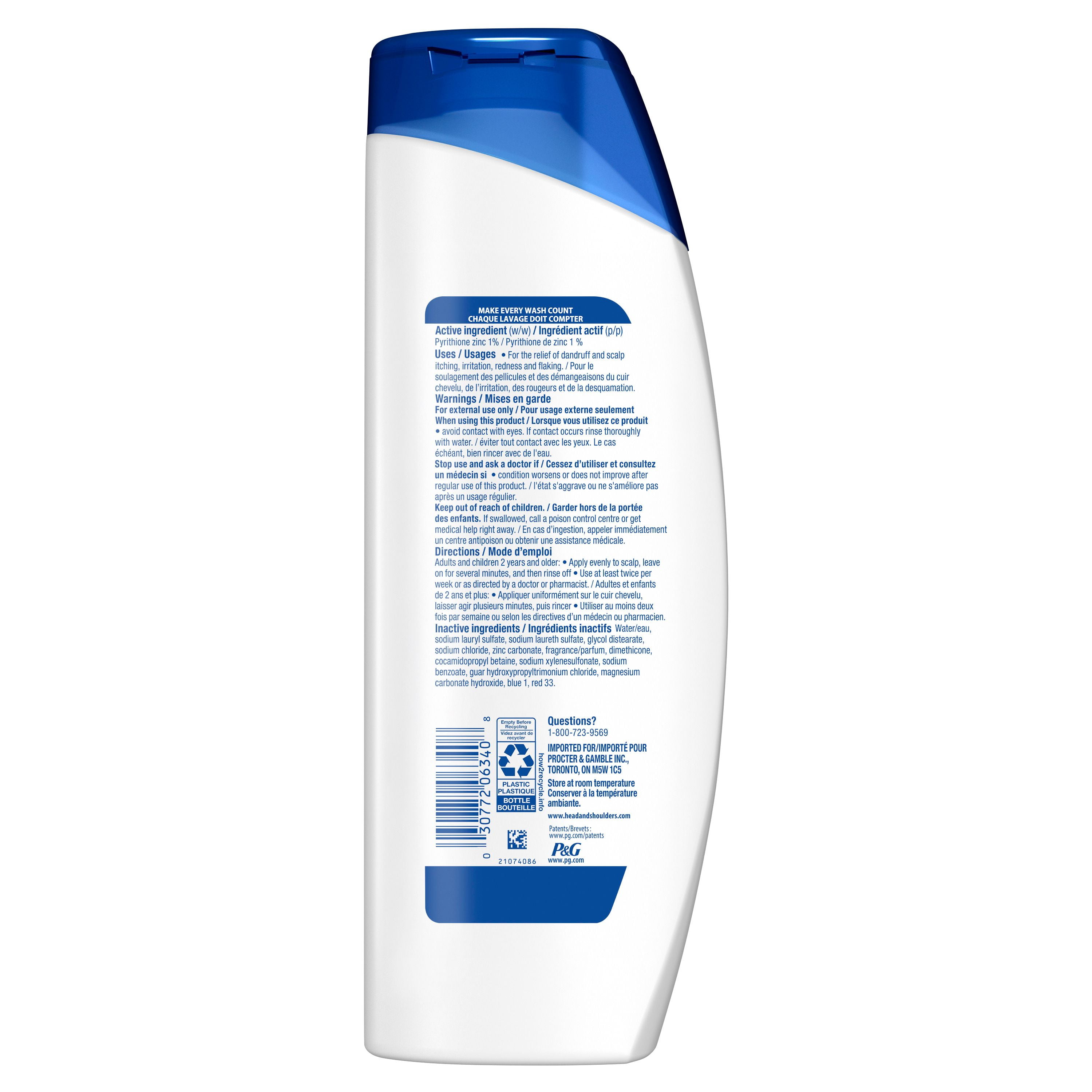 Shampooing et revitalisant 2 en 1 Head & Shoulders Old Spice Pure Sport POUR HOMMES