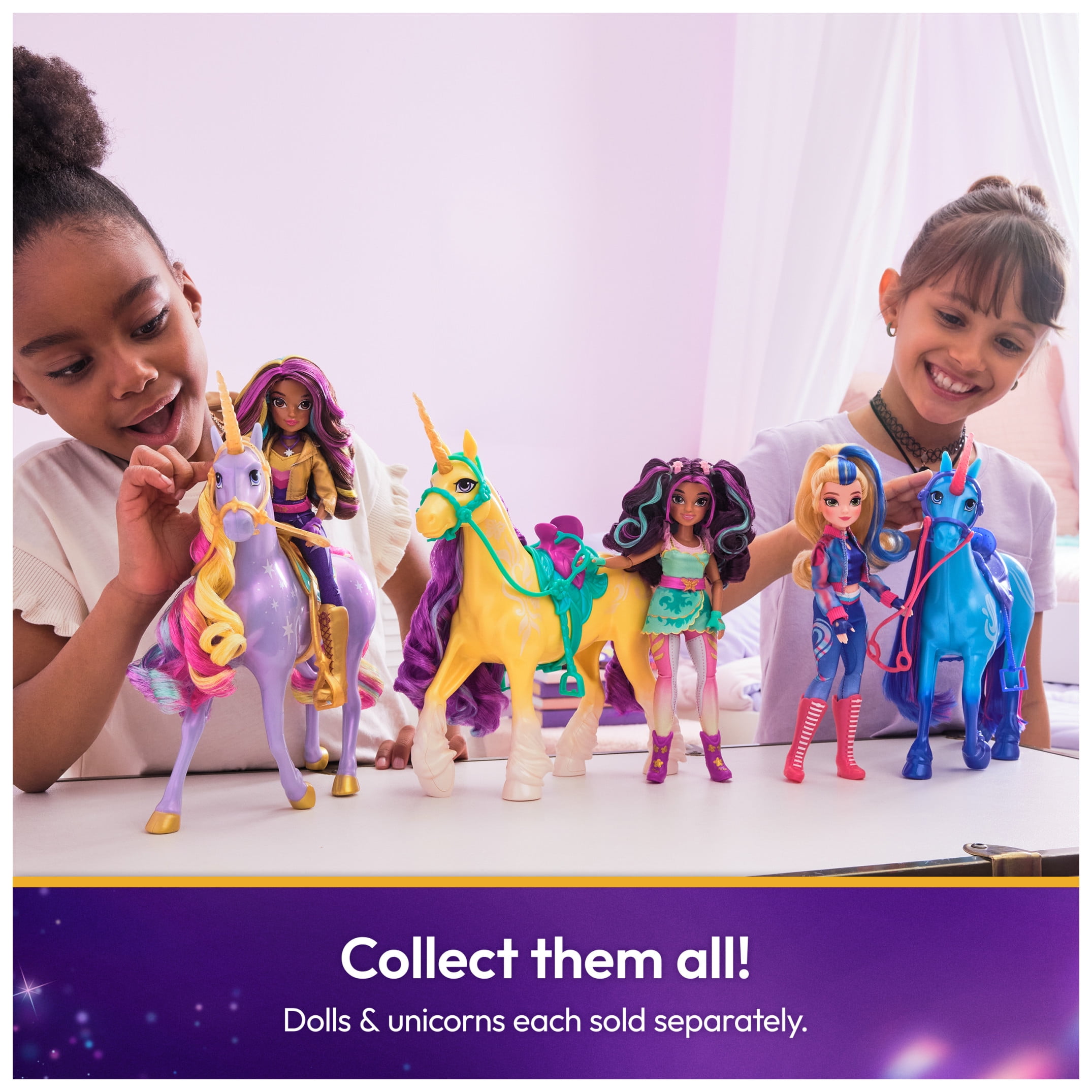 Unicorn Academy, Leaf Unicorn with Head Movement, Toys for Girls Ages 4+