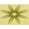 thumbnail image 1 of Ahgly Company Indoor Rectangle Patterned Sun Yellow Area Rugs, 8' x 10', 1 of 6