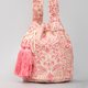 thumbnail image 2 of Bolso bohemio para mujer, bolso de lona con cordón y borla, bolso de playa de verano (rosa), 2 of 8