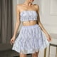 thumbnail image 3 of Conjunto De Falda De Verano Borlas Traje de falda corta de 2 piezas Ropa de club de mujer de color sólido (Púrpura L) Cgtredaw para Mujer Púrpura T XS, 3 of 8