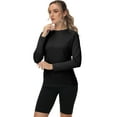 thumbnail image 2 of Weilanxin Women's UPF 50+ Sun Shirts Long Sleeve UV Protection Rash Guard Lightweight Quick Dry SPF Hiking Tops Outdoor Black L, 2 of 8