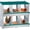 Green, variant on Kojooin Chicken Nesting Box,6 Compartment Nesting Box,6 Room Metal Nesting Boxes for Chicken,Green