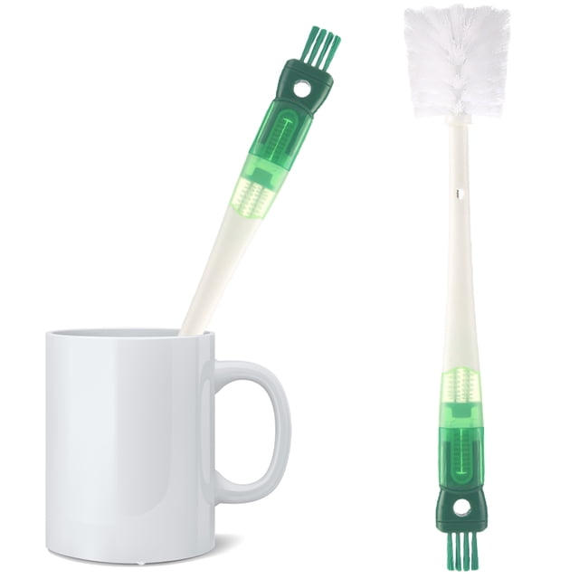 Cepillo Limpieza Multifuncional 5 en 1 Botellas Limpia Popotes para () Verde