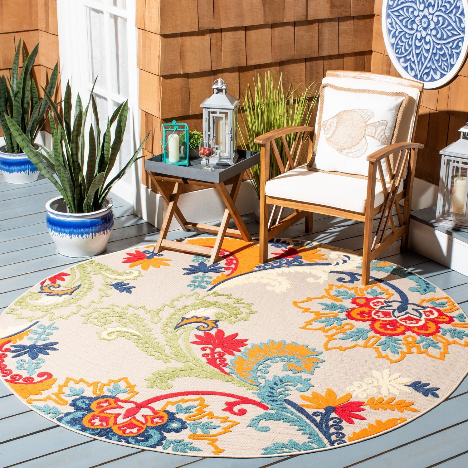Safavieh Cabana Kuzman Floral Outdoor Area Rug