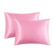 thumbnail image 2 of Funda de almohada de satén para el cabello y la piel | Funda de almohada de seda sintética con cierre tipo sobre | Suave y lisa que protege el cabello del encrespamiento y las puntas abiertas, 2 of 5
