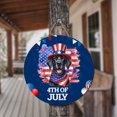 thumbnail image 3 of Patriotic Great Dane Celebrates 4th of July Round Wood Sign Danes Dog Lover Gifts Hanging Wall Home Decor - 02009, 3 of 5