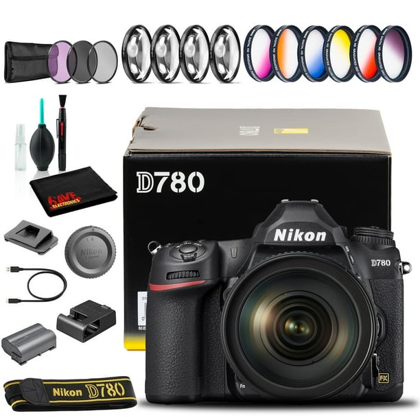Nikon D780 DSLR Camera with 24120mm Lens (International Model) with Filter Set