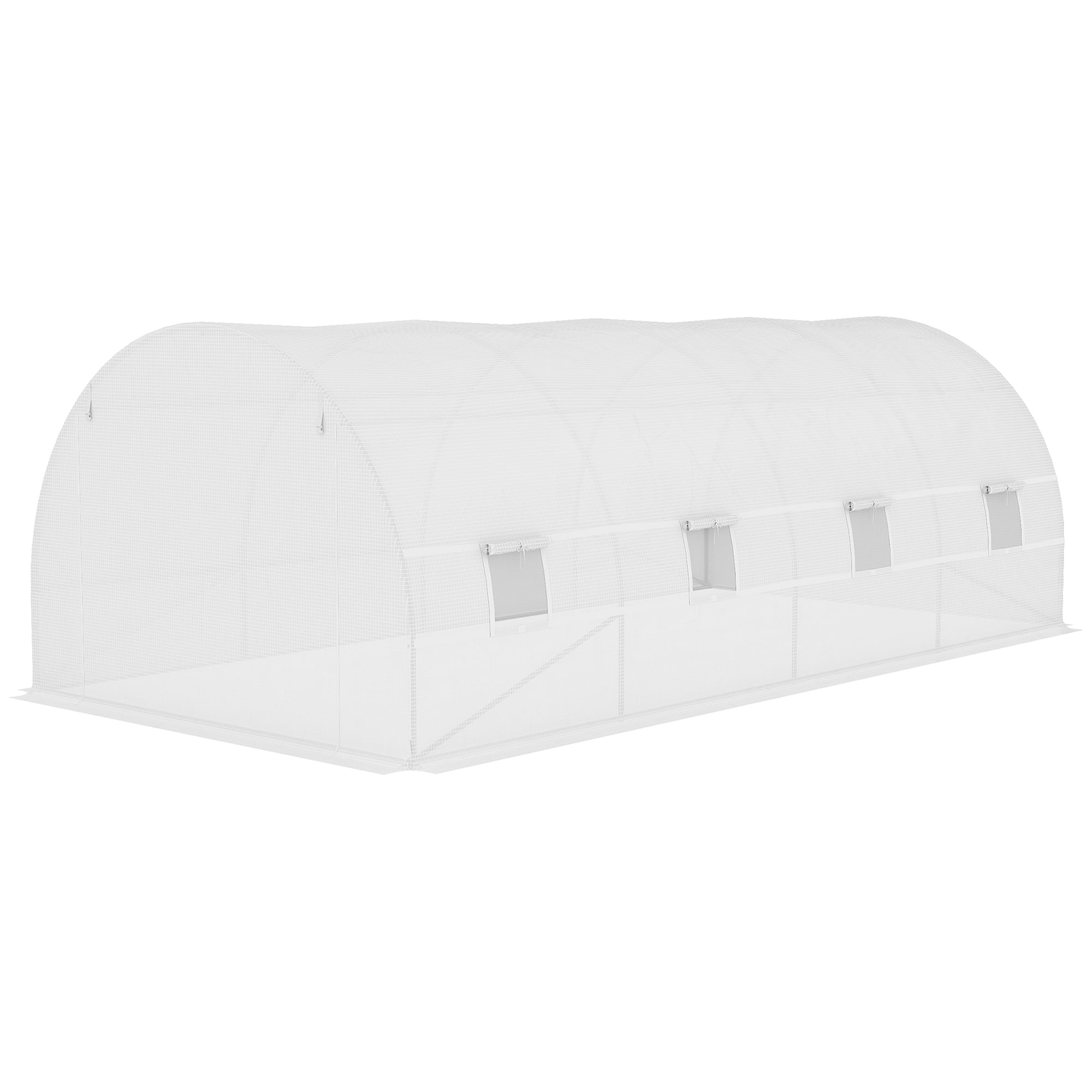 Outsunny 19.7' x 9.8' x 6.6' Greenhouse Cover Replacement, White