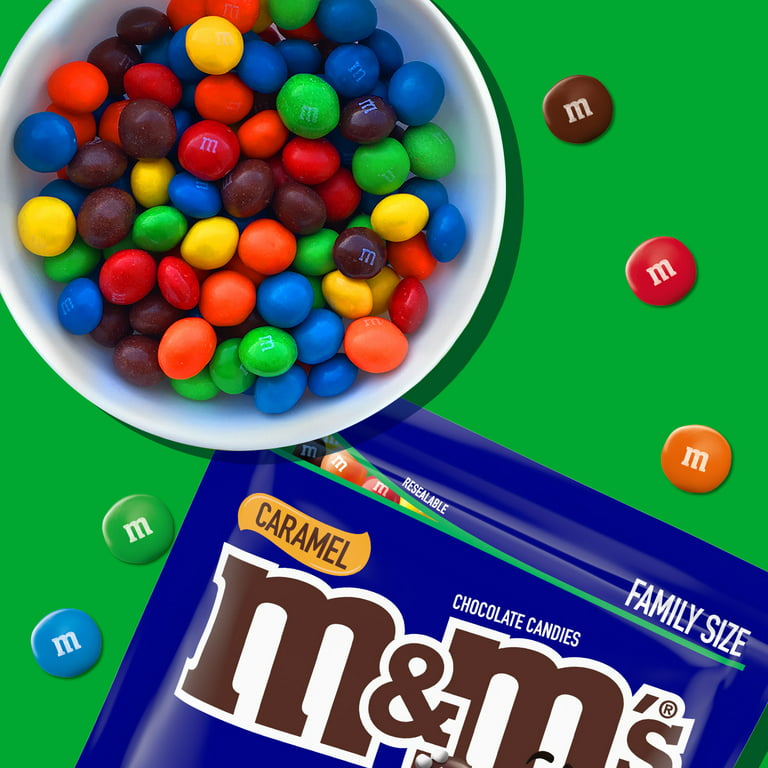 M&M's Milk Chocolate Minis Candy 18 Oz Family Size Bag Bulk Candy Bag, 18 Oz