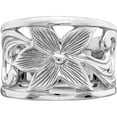 thumbnail image 5 of Sterling Silver Flower Ring (Size 7) Made In Thailand qr6886-7, 5 of 5
