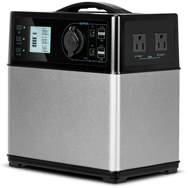 Gymax 400Wh Portable Solar Power Generator Supply Energy Storage 4*USB/2AC&DC Inverter Gymax 400Wh Portable Solar Power Generator Supply Energy Storage 4*USB/2AC&DC Inverter