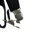 thumbnail image 3 of Suspenders for Men X Back 4 Metal Clips 1.5 Inch Wide Strong Clip Black Suspenders for Work, 3 of 5