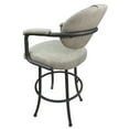 thumbnail image 2 of Tobias Designs 26" Vinyl Swivel Counter Stool in Innova Albaster and Gray, 2 of 2