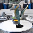thumbnail image 3 of Estatua de ala de águila de resina de estilo retro, figuras para dormitorio, decoración de mesa, manualidades Azul, 3 of 9