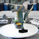 thumbnail image 3 of Estatua de ala de águila de estilo retro, escultura, accesorio fotográfico, estante para TV, dormitorio y hogar. Azul, 3 of 9