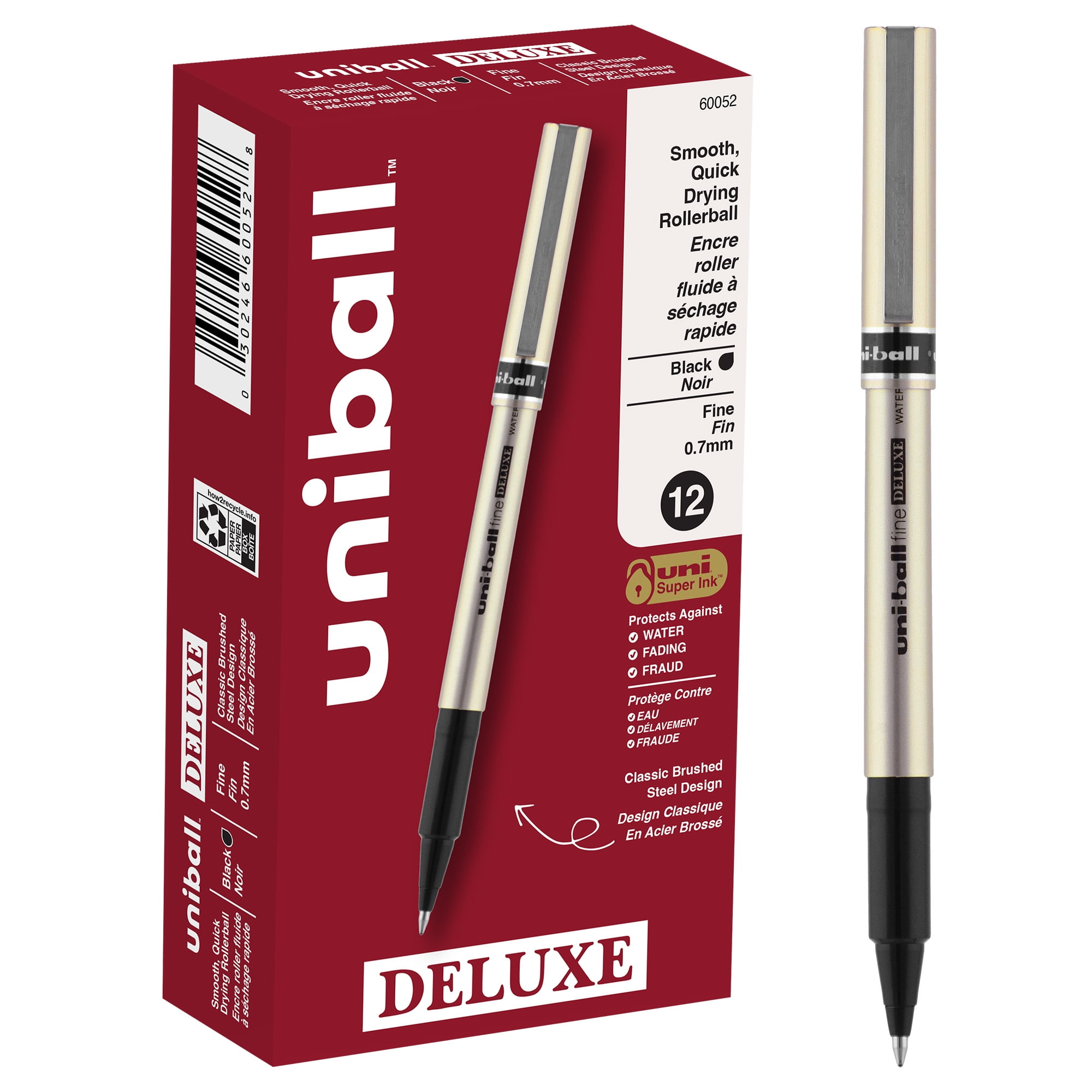 Staples Uni Ball Onyx Uni-ball Onyx Fine Point Rollerball Pens
