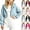 Light Blue, variant on Chiccall Girls Cropped Zip Up Hoodies Long Sleeve Soft Daily School Walking Street Outdoor Holiday Hooded Zip Jacket for Kids
