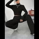 thumbnail image 4 of Conjunto de Pijama de Larga para Mujer, Conjunto de Pijama Informal de 2 Piezas, Ropa de Dormir de Otoño Negro L, 4 of 8
