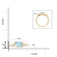 thumbnail image 3 of ANGARA Natural Solitaire Aquamarine Heart Ring with Diamond Accents in 14K Yellow Gold for Women (Size-7mm) | March Birthstone, Birthday, Anniversary, Jewelry Gift for Women | Natural Aquamarine Ring, 3 of 8