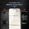 thumbnail image 3 of MAGIC JOHN 2 Pack Screen Protector for iPhone 17 Air Tempered Glass HD Clear Screen Saver Shockproof Ease of Installation, 3 of 12
