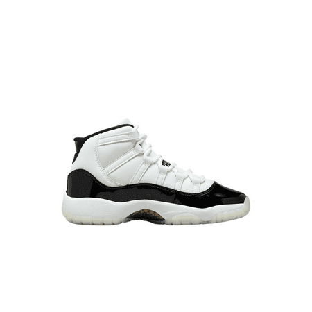 Grade School Air Jordan 11 Retro Sneaker White / Metallic Gold-Black 378038-170, Size 7-US