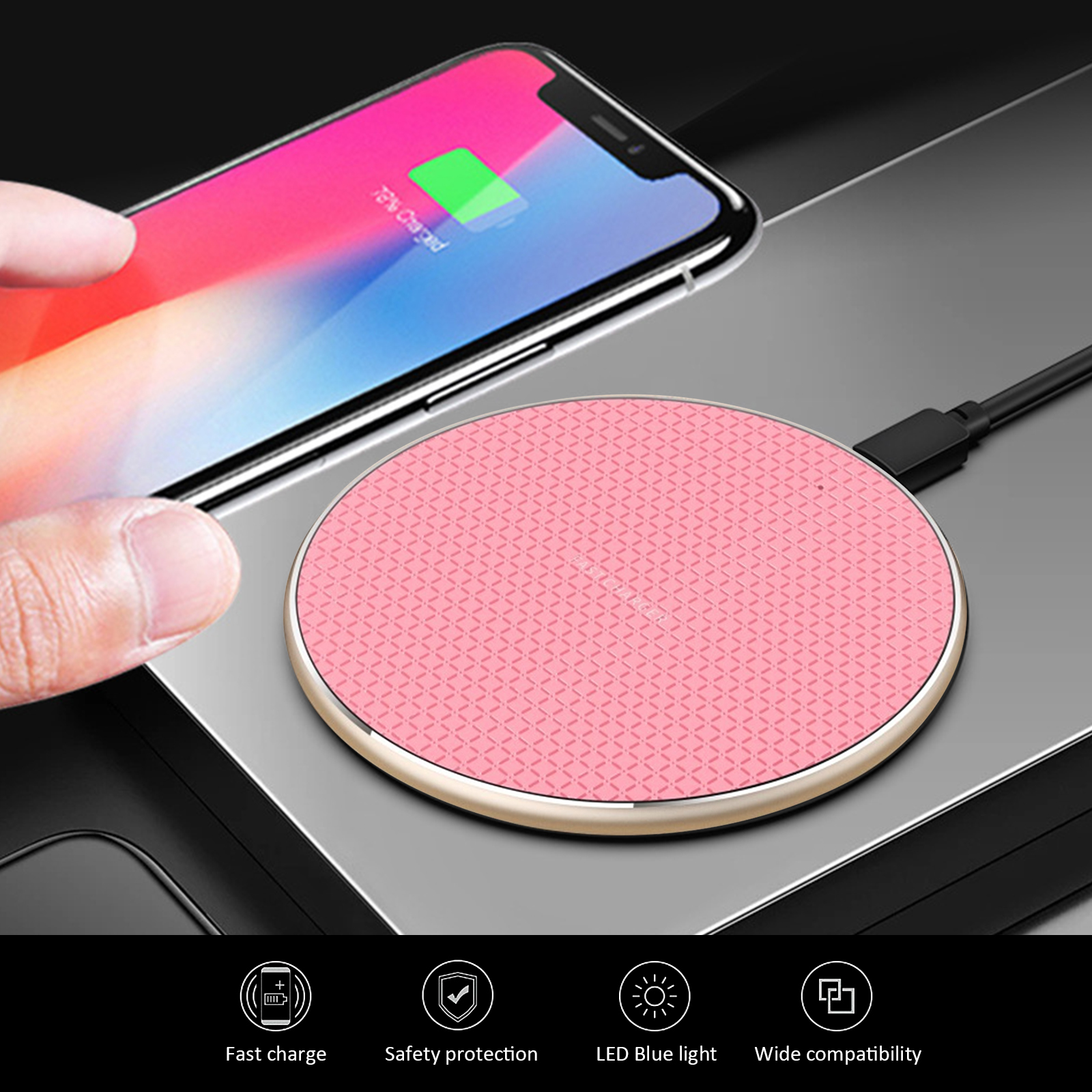 Wireless Charger Receiver Fast Charging For IPhone Xs Max X 7 8 6s Plus