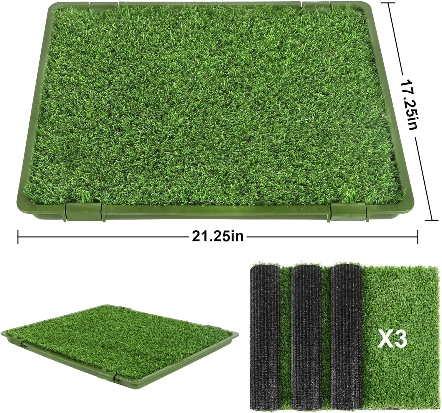Puppy Grass Pee Pad With Tray Dog Grass Pad With Tray