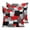 Red, variant on 24x24 Pillow Covers Set of 2, Red Black Geometric Throw Pillow Covers Decorative Couch Cushion Case, Modern Abstract Art Block Microfiber Square Pillowcases for Bedroom Car Living Room