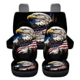 thumbnail image 2 of KUIFORTI Eagle Forest Car Seat Covers Full Set Front and Rear Split Bench for Cars Easy to Install Cover Set Accessories Elastic Fabrics Auto Trucks Van SUV, 2 of 7