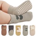 thumbnail image 5 of AJZIOJIRO 1 Pairs Baby Toddler Girls Knee High Long Socks Cartoon Cotton Socks Infant Boys Autumn Thigh High Socks for 0-5T, 5 of 9