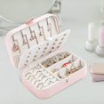 thumbnail image 5 of Cajas de joyería para mujer, organizador de joyas de viaje, estuche de almacenamiento de joyería pequeño para niñas, 5 of 5