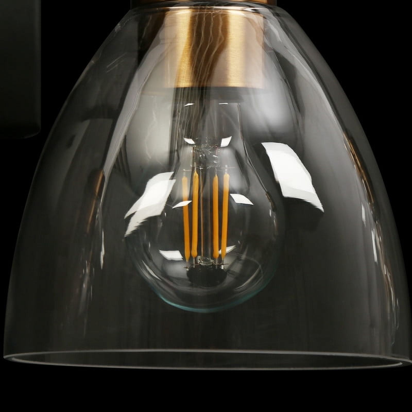 LNC LNC Guayaba 32.3-in 4-Light Matte Black LED Modern/Contemporary Vanity Light Bar