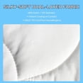 thumbnail image 3 of Cooling Comforter for Hot Sleepers - Lightweight Breathable Tencel Blend, Double Sided -Season Comforter, Temperature Regulating & Machine Washable (Cream, Throw(70''L*60''W)), 3 of 5