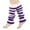 Purple, variant on Slouch Socks Socks for Women Women's Winter Striped Knitted Sock Hairy Warm Leg Stacked Socks Christmas Warm Foot Cute Socks Hats for Men Red One Size