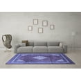 thumbnail image 3 of Ahgly Company Indoor Rectangle Medallion Blue Traditional Area Rugs, 8' x 12', 3 of 4