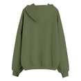 thumbnail image 3 of Lullu Toddler Girls Zip Up Hoodie Hooded Sweatshirt Kids Solid Basic Comfort Hoodies,Green, 3 of 4