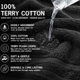 thumbnail image 4 of Dan River Salon Towel Pack of 24 Soft Quick Dry Absorbent Cotton Spa Hand Towel - Black, 16 x 26 Inches, 4 of 10