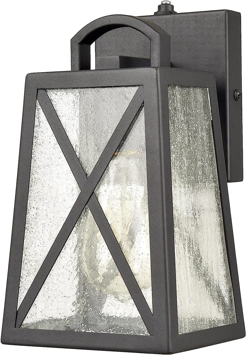 Modern Dusk to Dawn Outdoor Lights Wall Mount Black Porch Exterior Wall Lights