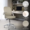 thumbnail image 3 of MAGMALIFE Silla de Oficina Natti Ergonómica con Respaldo de Malla Transpirable, Altura e Inclinación Ajustables, Reposabrazos Abatibles 90°, Ruedas 360° Silenciosas y Base Reforzada, Soporta 150 kg, 3 of 8