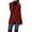 Wine, variant on VEKDONE Women's Pea Coats Fall Solid Color Thin Fleece Coat Long Sleeve Single Breasted Jackets Casual Irregular Hem Slim Trench Coats Plus Size Long Outerwear Jacket