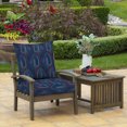 thumbnail image 3 of ARDEN Outdoor Deep Seat Cushion Set (2-Pack), 22 in x 24 in, Weather-Proof, Rain-Proof, Fade Resistant Patio Cushion for Chair, Sofa, and Couch Sapphire Liberty Mosaic, 3 of 8