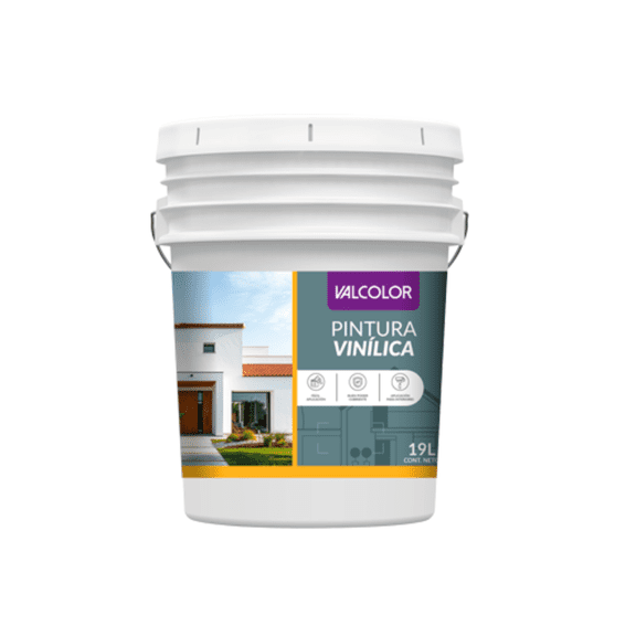 Pintura Vinílica Valcolor Valmex Blanca/colores 19L