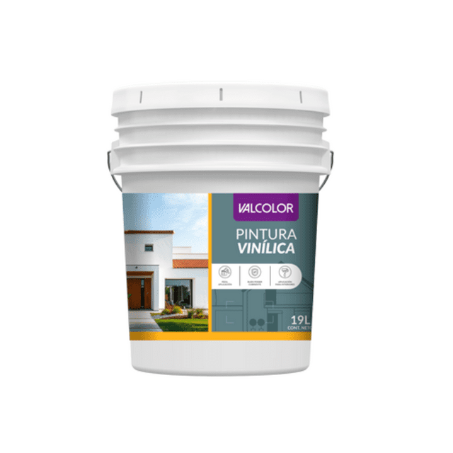 Pintura Vinílica Valcolor Valmex Blanca/colores 19L