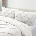 thumbnail image 2 of Nestl Pinch Pleated Comforter, Twin/Twin XL Comforter Set, White, 2 of 6