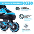 thumbnail image 3 of HA-EMORE Inline Skates for Kids Girls Boys with Full Light Up Wheels Adjustable Roller Blades Outdoor & Indoor Skating blue, 3 of 7
