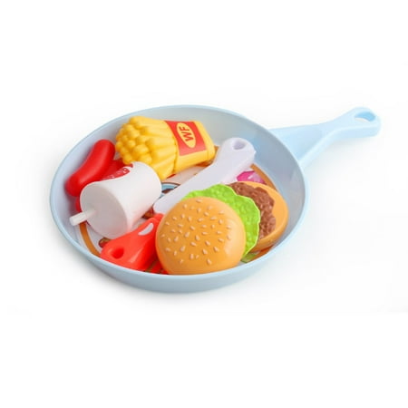 - Children Pretend Role Play House Toy Cutting Fruit Vegetables Seafood Breakfast Burger Food Kitchen Educational Toys