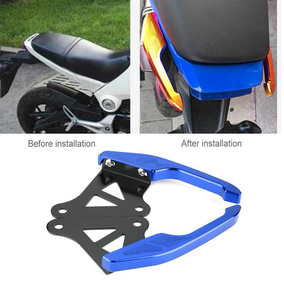 Universal Aluminum Motorcycle Pillion Passenger Grab Bar RearRail Handle Kit For Grom MSX 125 MSX125 2013-2015