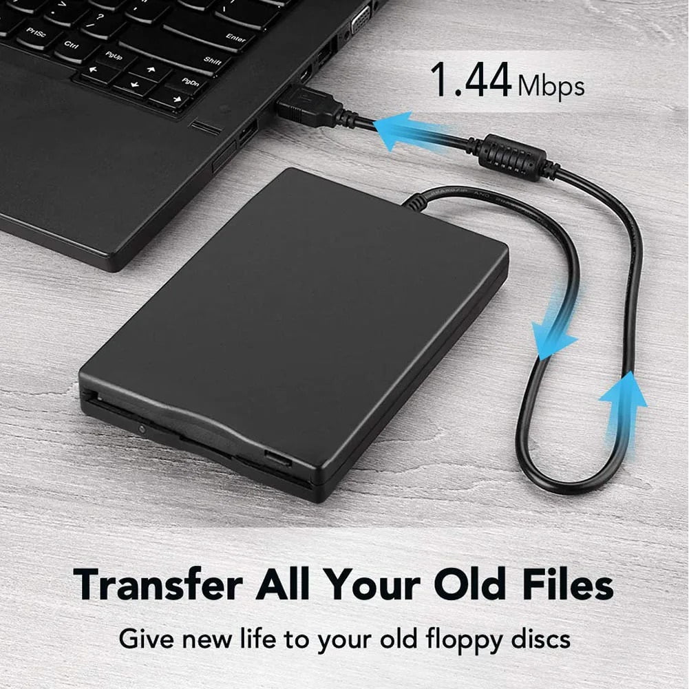 USB Floppy Disk Reader Drive 3.5" External Portable 1.44 MB FDD Diskette Drive ,High Definition Picture Quality