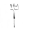 thumbnail image 4 of High polished (no plating) Stainless Steel Ring with AAA Grade CZ in Clear for Women Clear Stone Color Style TK3177 Size 9, 4 of 4